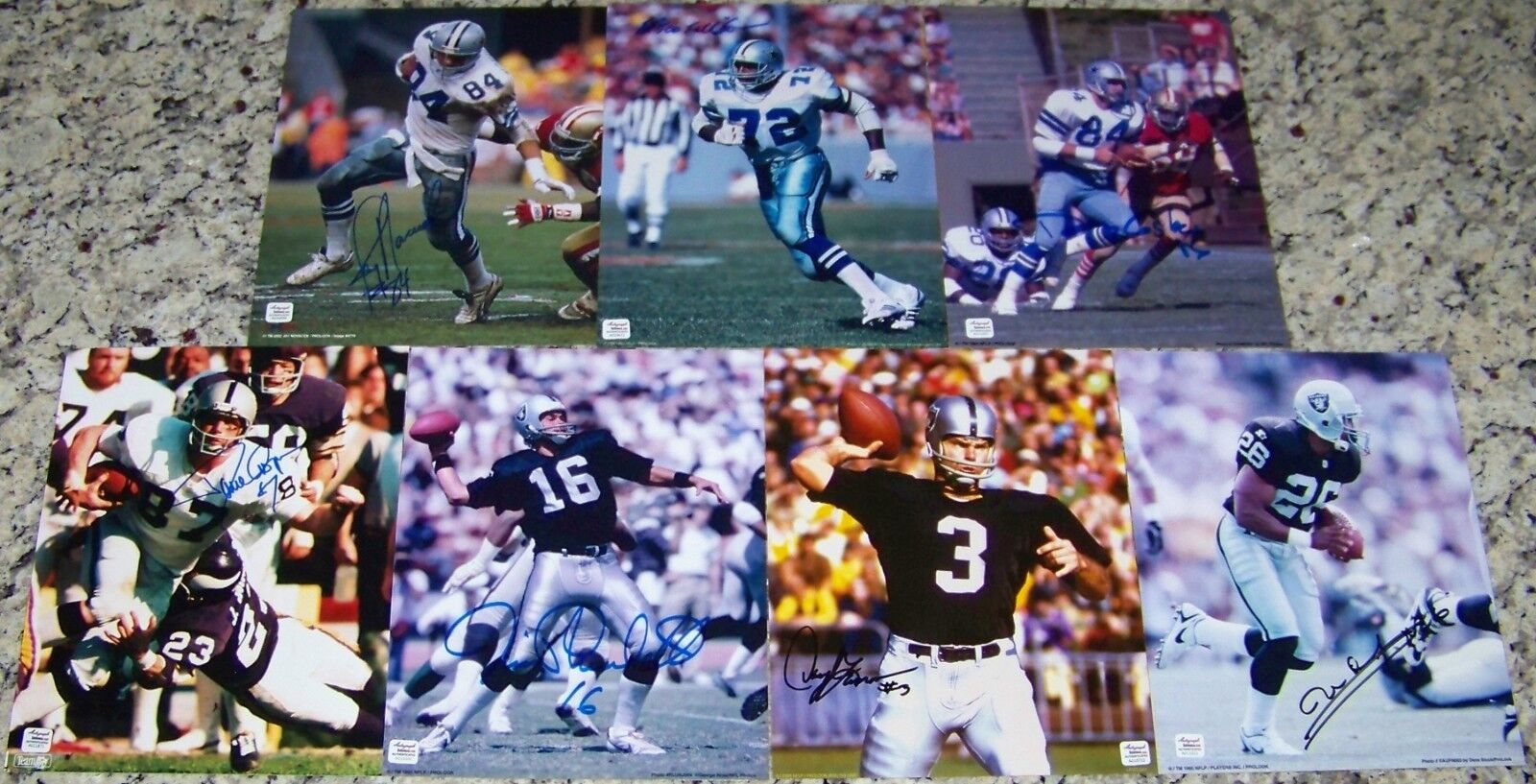 Dave Casper Doug Cosbie Jim Plunkett Daryle Lamonica Signed Photo Poster painting PSA JSA GUAR!