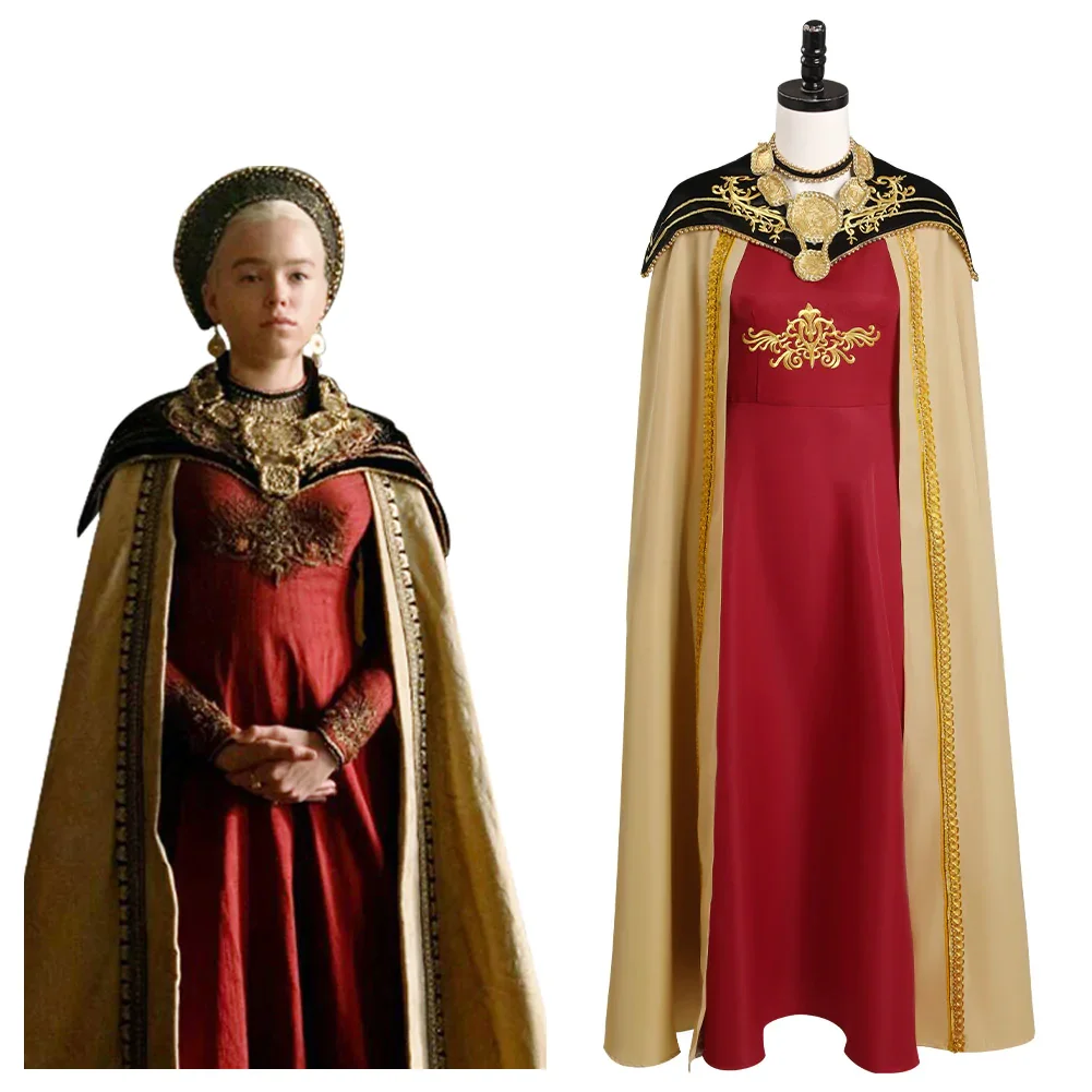 House of the Dragon Rhaenyra Targaryen Cosplay Costume Dress Outfits Halloween Carnival Suit