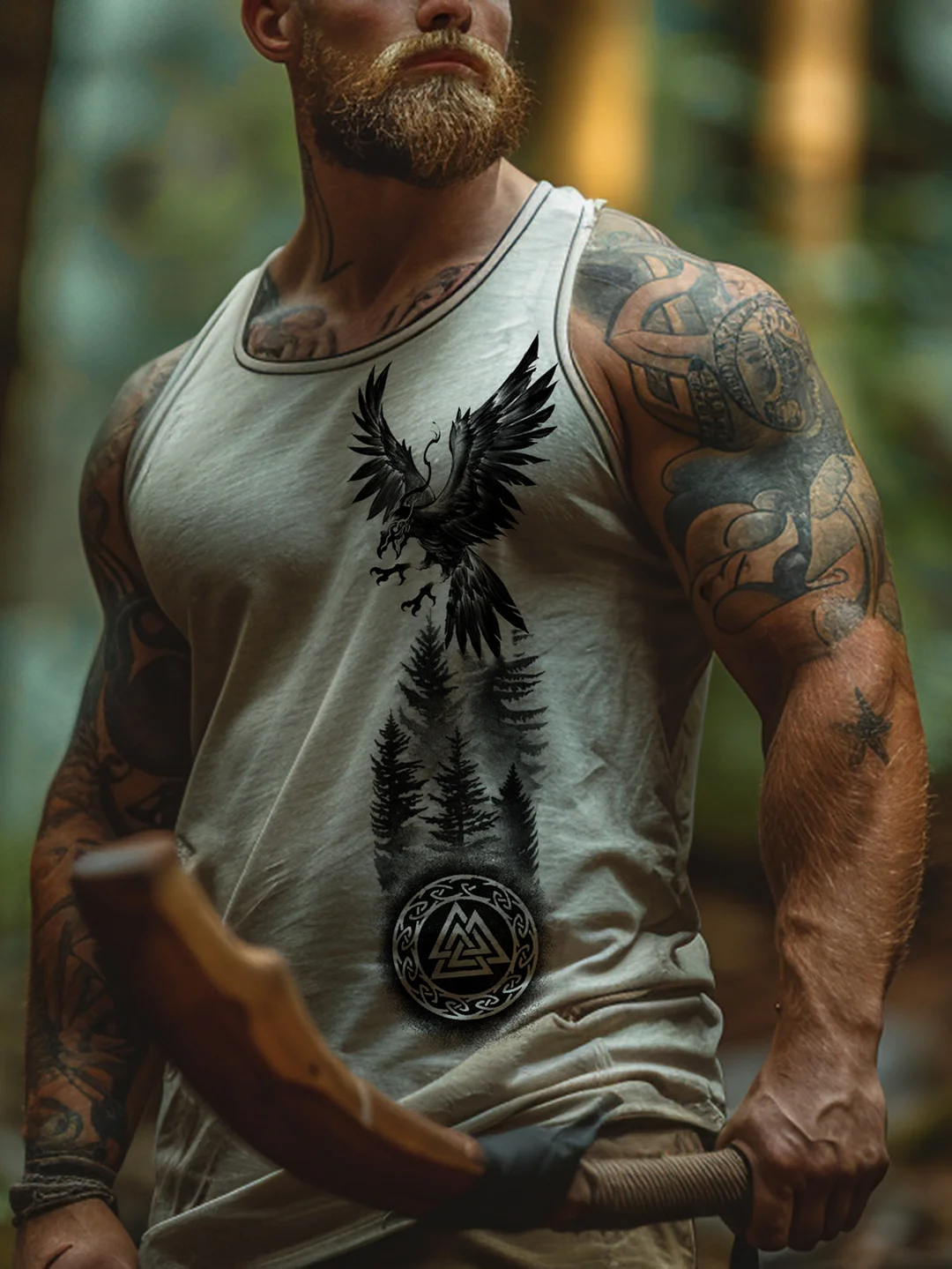 Viking Sleeveless T-Shirt-inspireuse