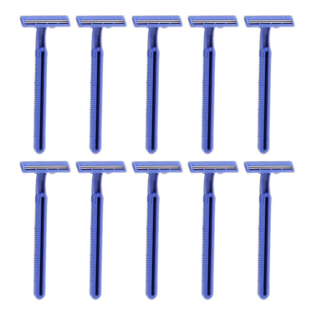 

10pcs 2 Layers Blade Manual Razor Disposable Whiskers Shaving Hotel Tool, 501 Original