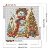(40*40cm)Christmas Snowman - Full Round Drill Diamond Painting