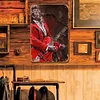 Guitariste brian setzer - Panneaux en &eacute;tain m&eacute;tallique(20*30cm/30*40cm) - Musique