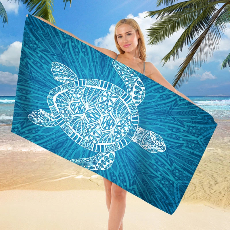 Vacation Geometric Superfine Fiber Beach Towel Towels