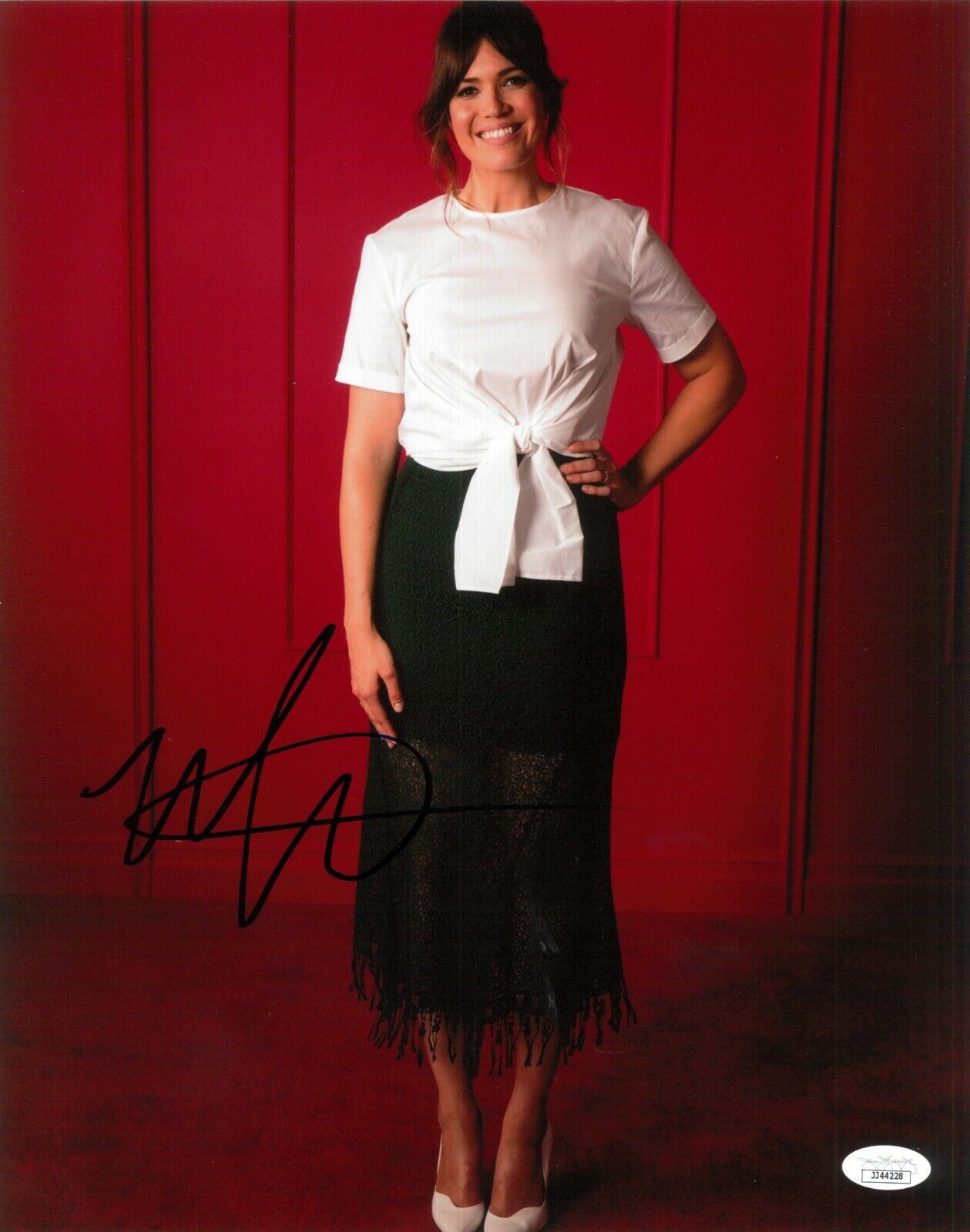 Mandy Moore Hand Signed 11x14 Photo Poster painting JSA COA Autograph Singer Frozen