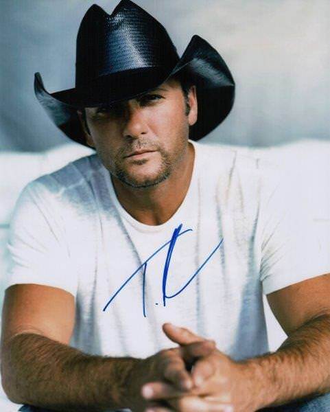 REPRINT - TIM MCGRAW Country Autographed Signed 8 x 10 Photo Poster painting Poster