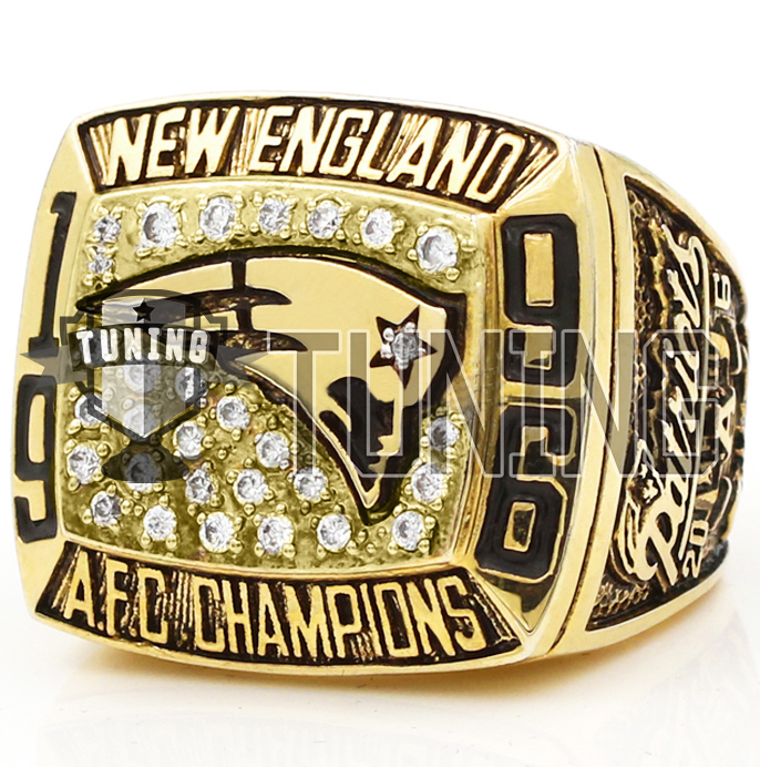 1996 New England Patriots AFC Championship Ring Presented to, Lot #80543