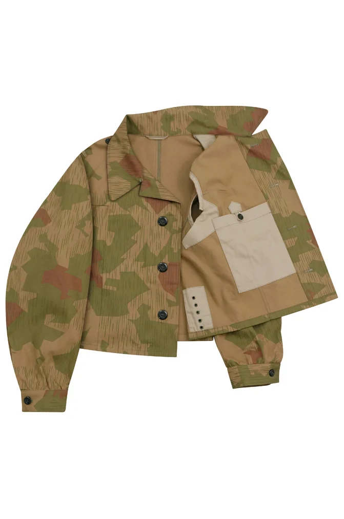   Luftwaffe German Reversed Splinter B Camo modified shortened smock II German-Uniform