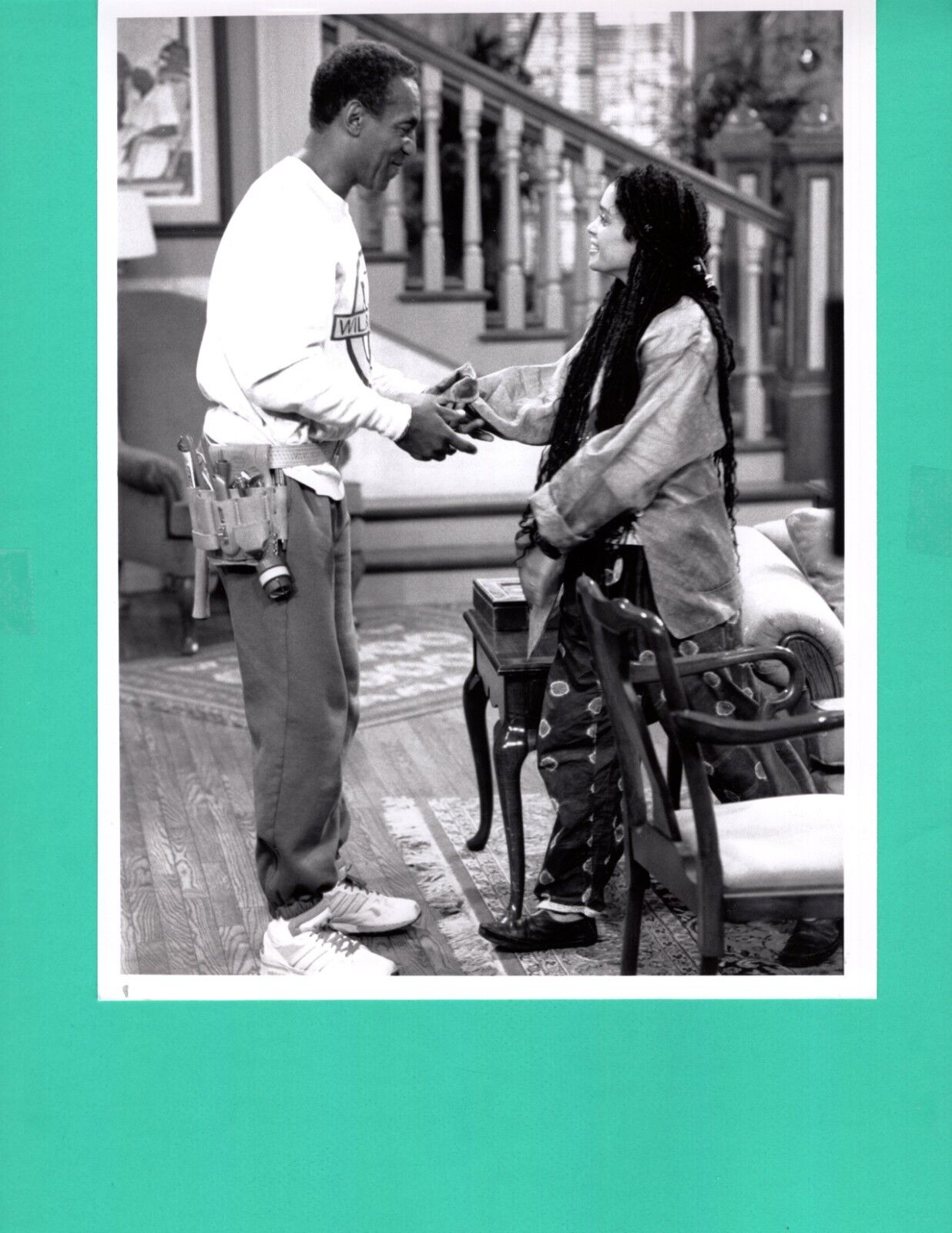 BILL COSBY LISA BONET Cosby Show 1989 News Press Promo Photo Poster painting 7x9 NBC