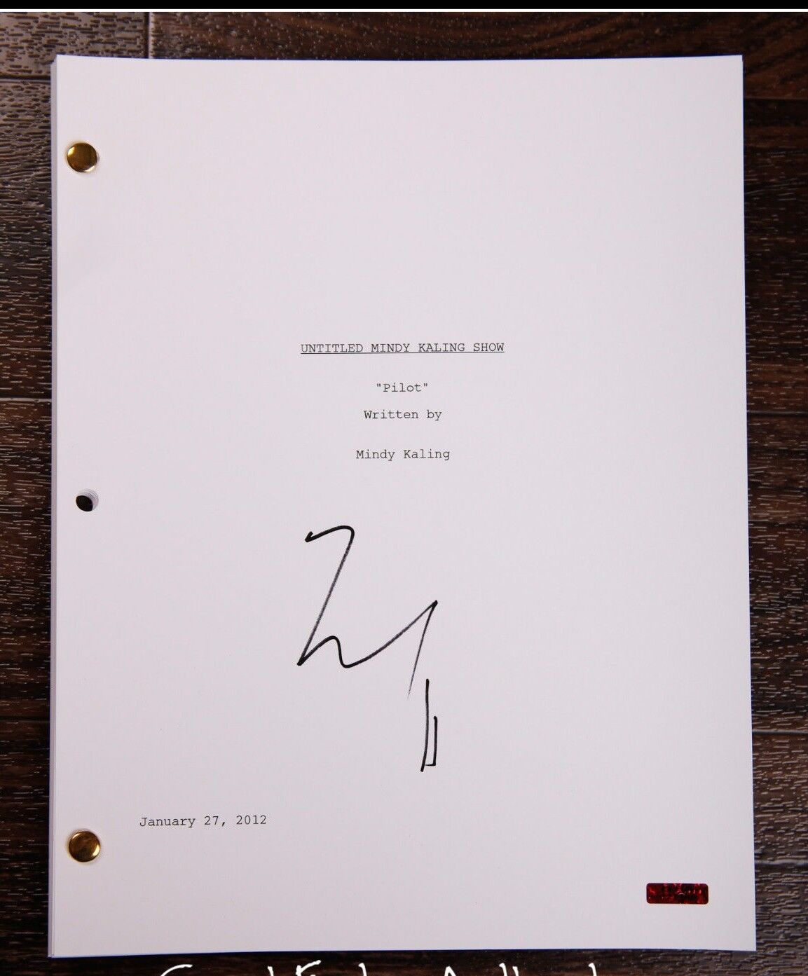 GFA The Mindy Project * MINDY KALING * Signed Full TV Script AD4 COA