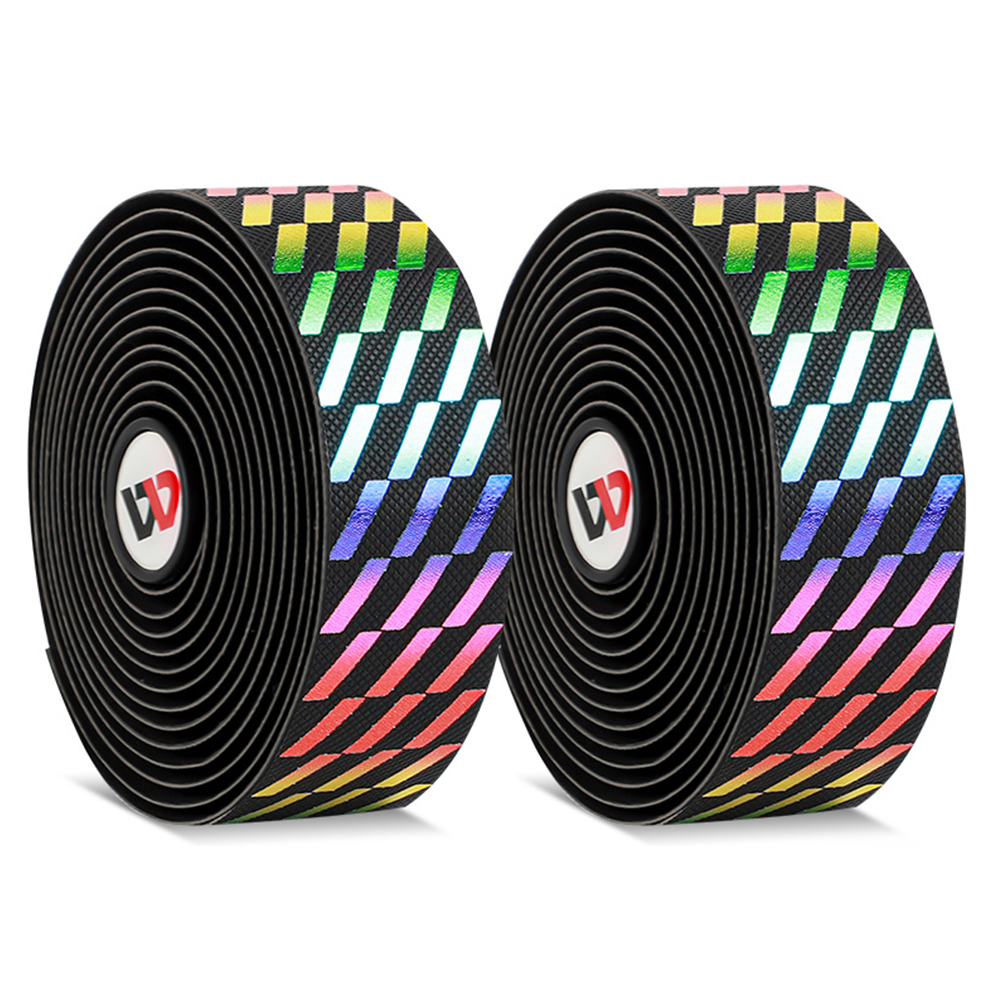 

WEST BIKING Grips Tape Set Road Bike Handlebar Strap (Rhombus Colorful, Multicolor, 501 Original