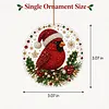 6pcs DIY Pearl Diamond Painting Christmas Tree Hanging Ornaments