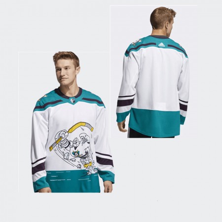 Men's  Anaheim Ducks Personalized White Stitched NHL Jersey