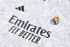 2024/2025 Real Madrid Printed White Half-Pull Training Suit Football Shirt 1:1 Thai Quality Set