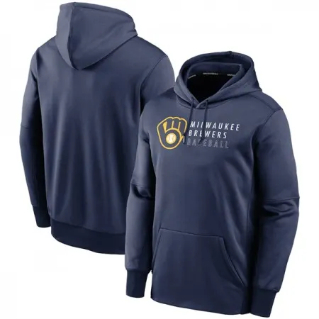 Men's Milwaukee Brewers Navy Hoodie AEHR