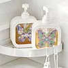 2 pi&egrave;ces de bouteille papillon Diamond Art Pump, distributeur vide rechargeable avec pompe, distributeur liquide de vaisselle pour savon &agrave; mains, lotion pour mains, shampooing et apr&egrave;s-shampoing, id&eacute;al pour l&rsquo;&eacute;vier de la salle de bain, cuisine