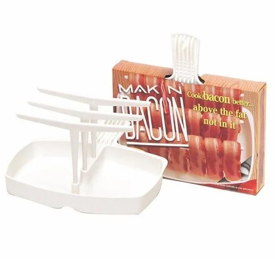 Removable Tray Microwave Bacon Cooker Shelf Rack Cooking Tool BBQ Barbecue Breakfast Meal Gadgets
