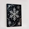 DIY Pearl Painting Snowflake for Home Wall Decor with Frame(40*30cm)