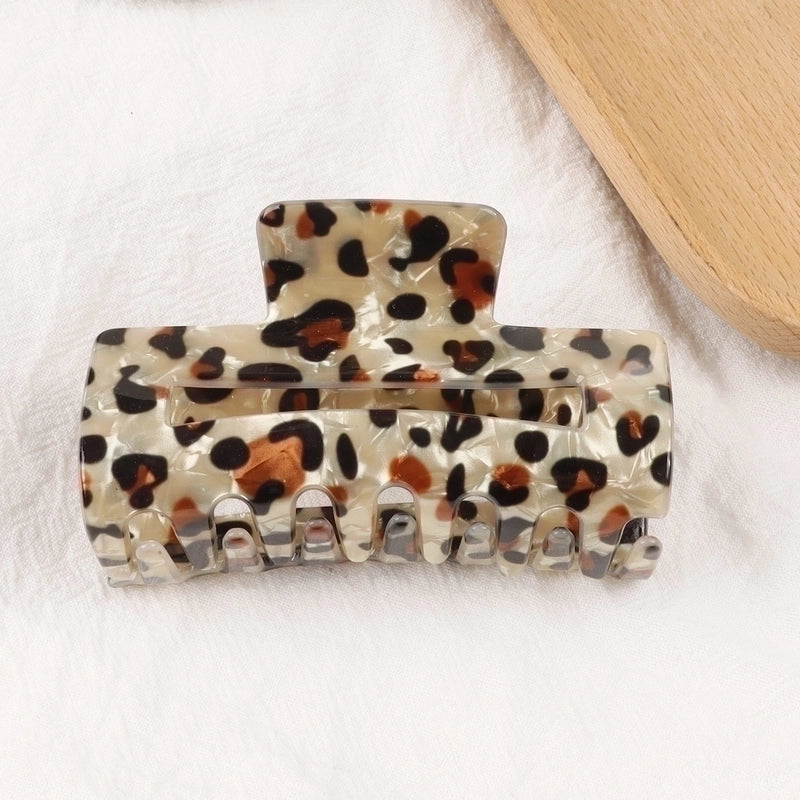 Mao Chen Ornament Barrettes Shark Clip Temperament Leopard Print Grip Autumn And Winter Hot Sale High Sense Clip Hair Accessories Barrettes