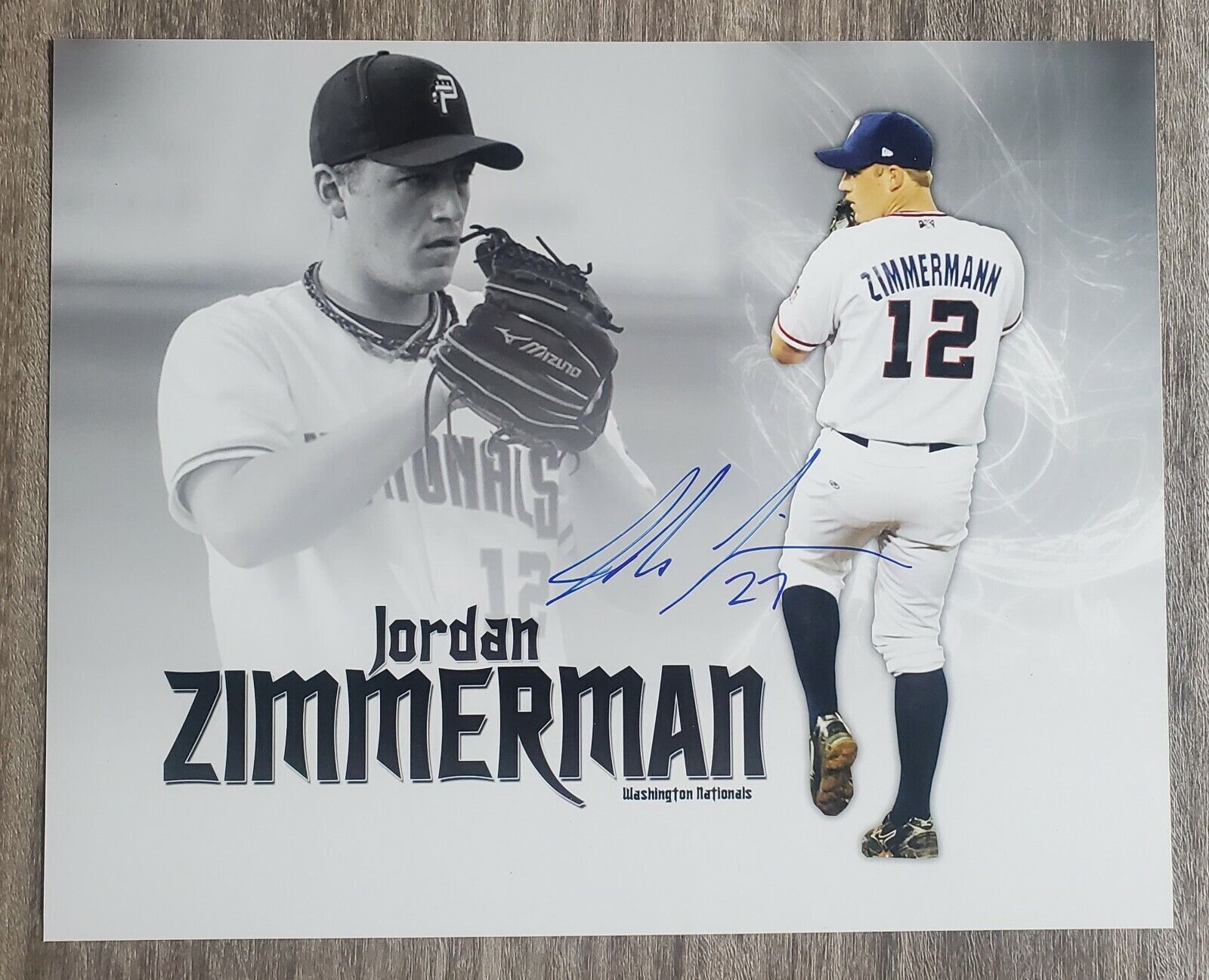 Jordan Zimmermann Signed 8x10 Photo Poster painting Washington Nationals MLB RAD