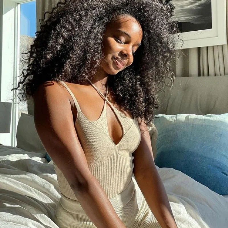 Julissa Mo New Knitted Solid Short Crop Tops Women Skinny Halter Bandage Sweater Camis Female Sexy Sleeveless Tank Top Clubwear