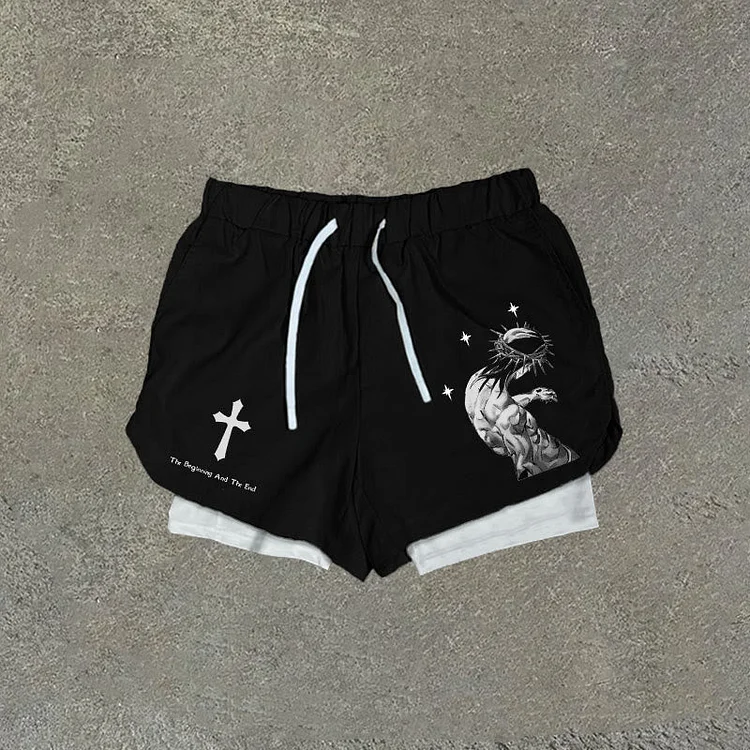 Jesus Is King Double Layer Men's Gym Shorts