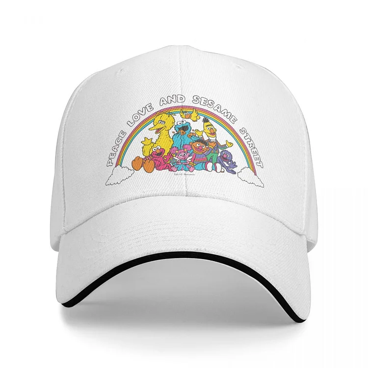 Peace Love And Sesame Street Baseball Caps Accessories Vintage Sesamestreet Sesames Sun Cap for Men Women Adjustable