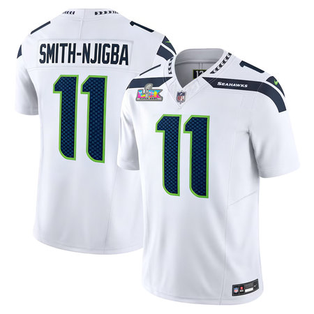Youth Seattle Seahawks #11 Jaxon Smith-Njigba White Super Bowl LX Vapor F.U.S.E. Limited Stitched Jersey
