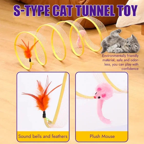 Cat Tunnel Toy - Last Sale 70% Off