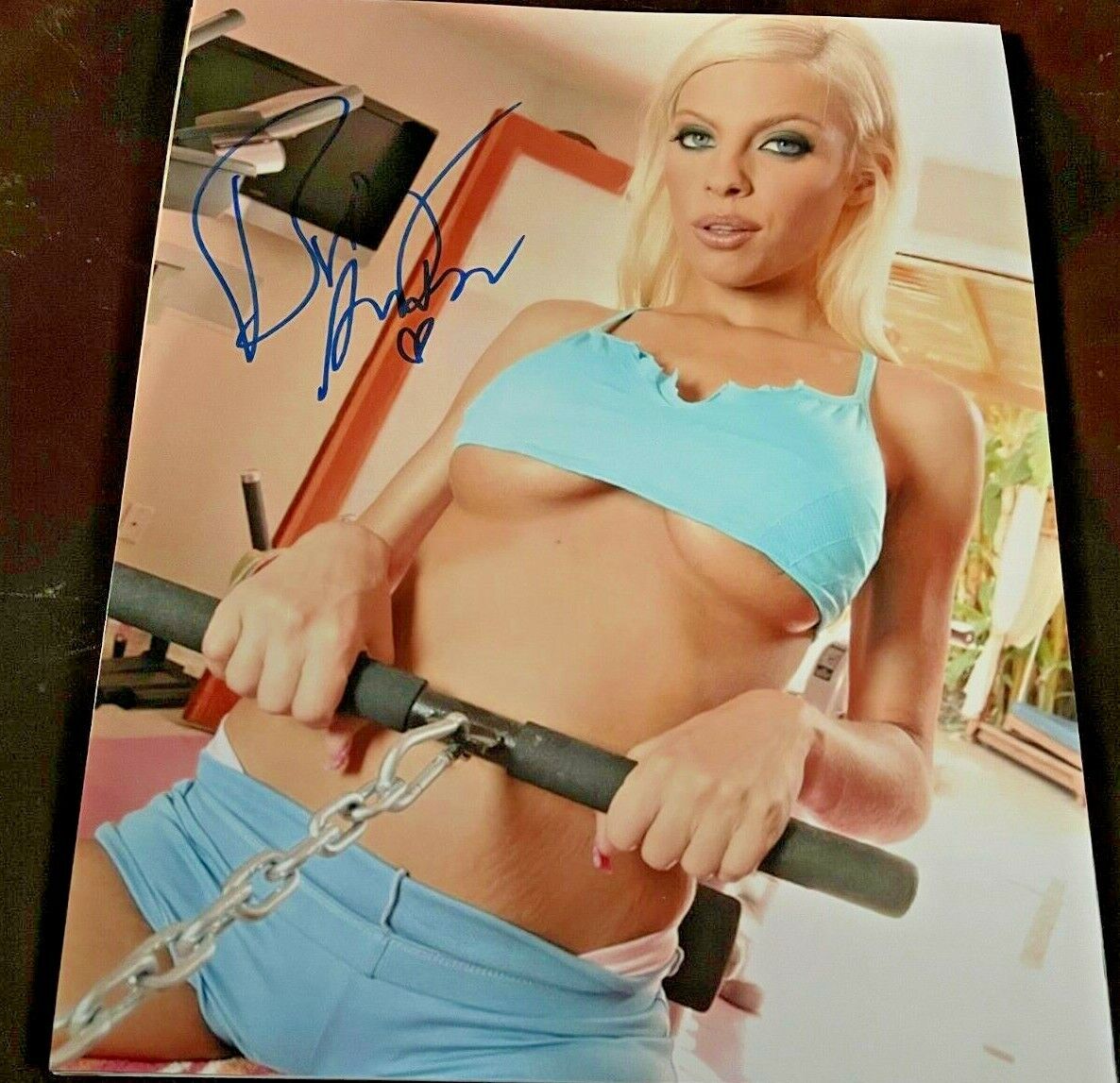 Britney Amber Super Sexy Hot Signed 11X14 Adult Model Photo Poster painting COA Proof 4