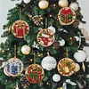 6pcs/set DIY Diamond Special Shape Pearl Art Hanging Wooden Christmas Tree Ornament Kit
