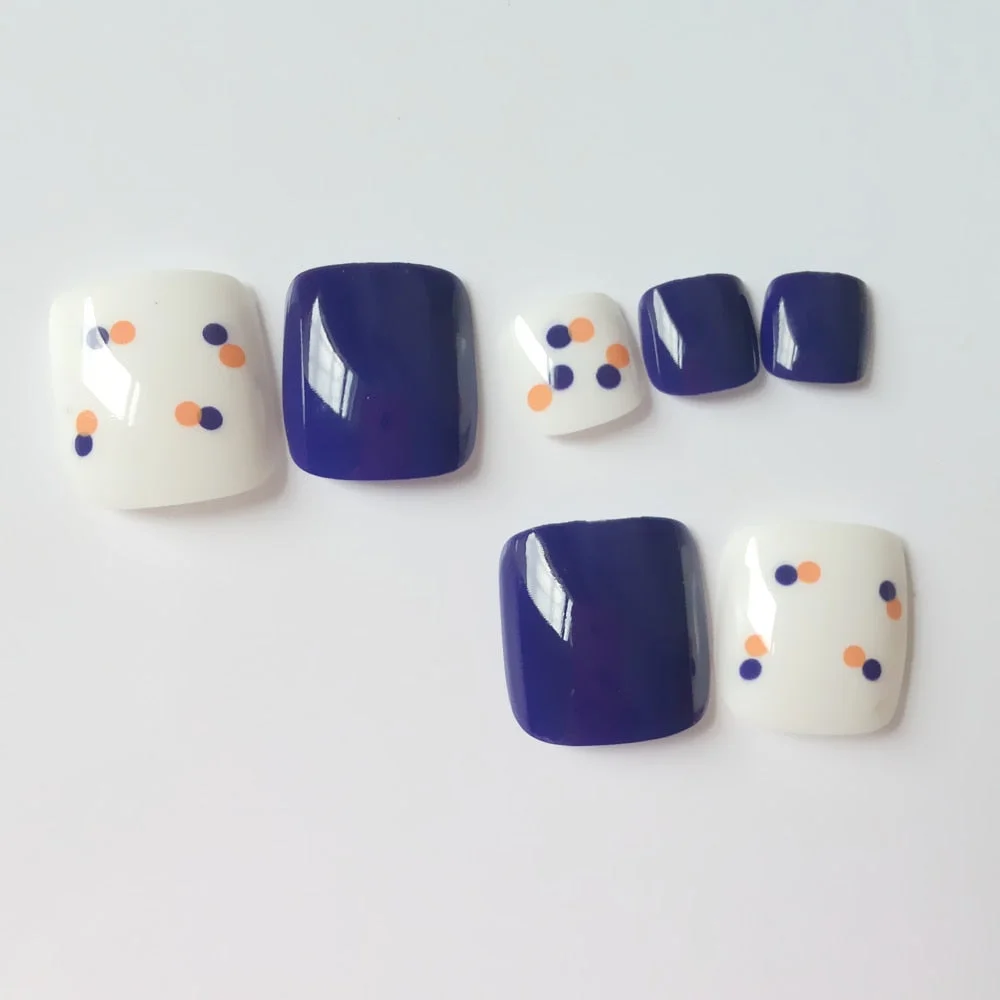 24Pcs Shiny Artificial False Toenails Lovely Pink Fake Toe Nail Tips For Manicure Full Cover Press On Nails-Nail Inspo