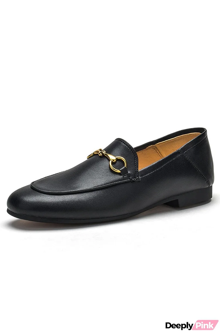 Solid Leather Loafer