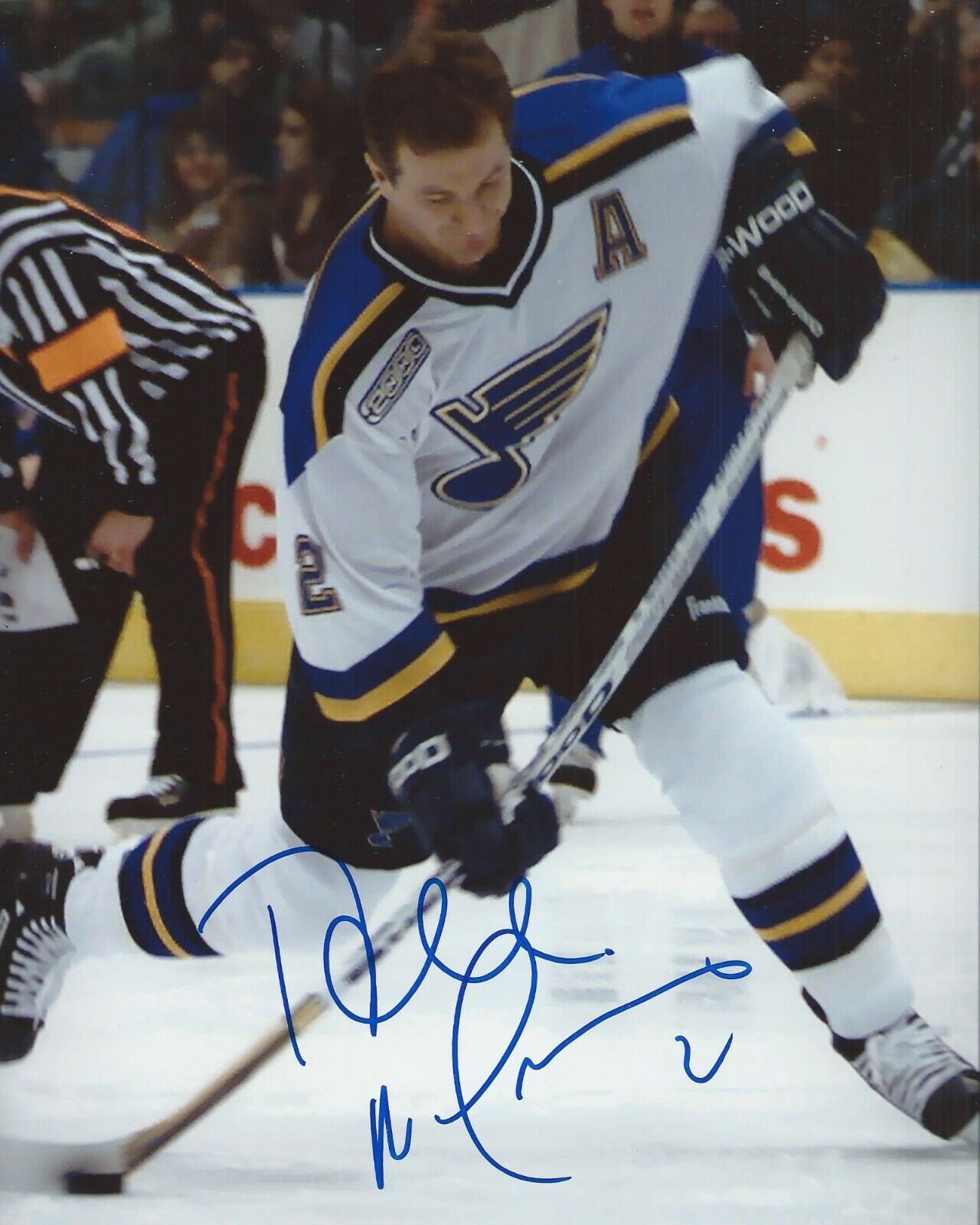 Al MacInnis Signed 8×10 Photo Poster painting St. Louis Blues Autographed COA