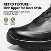 City-Hiker Series - Rotary Buckle Genuine Leather Elevator Sneakers