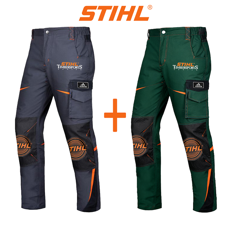 Pánské nepromokavé a větruodolné kalhoty od značek adidas® a STIHL® jsou ideální pro outdoorové aktivity a volný čas.