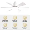 Socket Fan Light with Remote Screw in Ceiling Fan in Light Socket for Bedroom