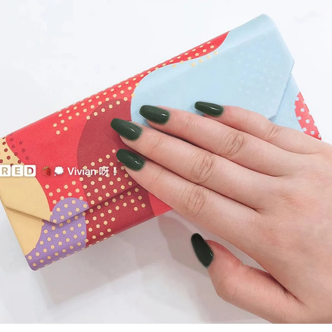 24Pcs Detachable French False Nails Ballerina Wearable Artificial Stiletto Fake Nails DIY Press Glue Full Cover Coffin Nail Tips