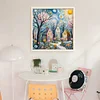 Colorful Houses-14CT Stamped Cross Stitch 40*40cm/15.75*15.75in tapestrymarket