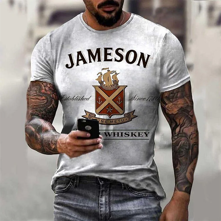 Tactics Style T Shirt for Men Summer 3D Digital Printing Men's Short Sleeve T-shirt