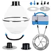 [US Local Warehouse] Balloon Stuffer Filling Tool with Air Pump & Expander Tool Balloon Stuffing Machine Set for Wedding Christmas Birthday Party Decoration (Multi port 2-in-1)