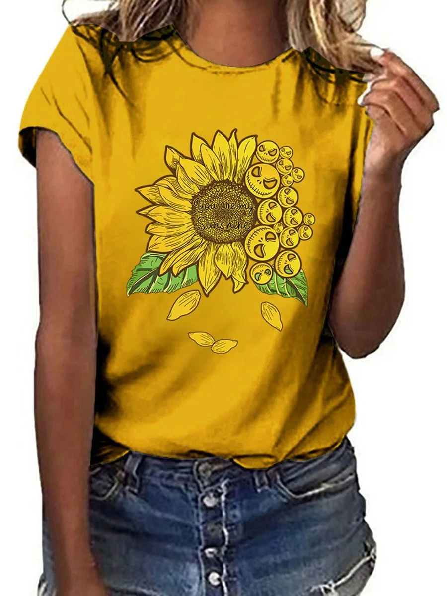 Sunflower Printed T-shirt