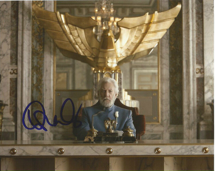 Donald Sutherland President Autographed Signed 8x10 Photo Poster painting COA