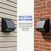 6/8 Inch Steel Hooded Wall Vent with Screen and Damper Wall Vent Cover Cap Exterior Air Exhaust for Kitchen HVAC Duct Dryer Vent