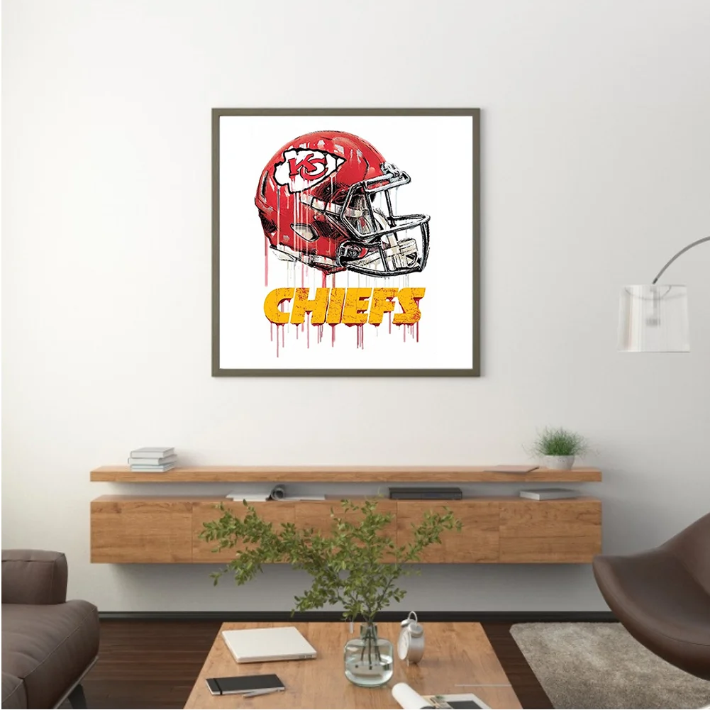 Diamond Painting - Full Round Drill - Kansas City Chiefs(30*30cm)