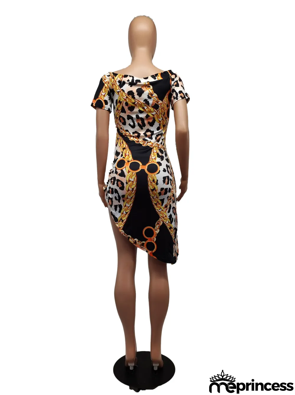 Cute Sexy Fashion Trend Leopard Print Mini Dress