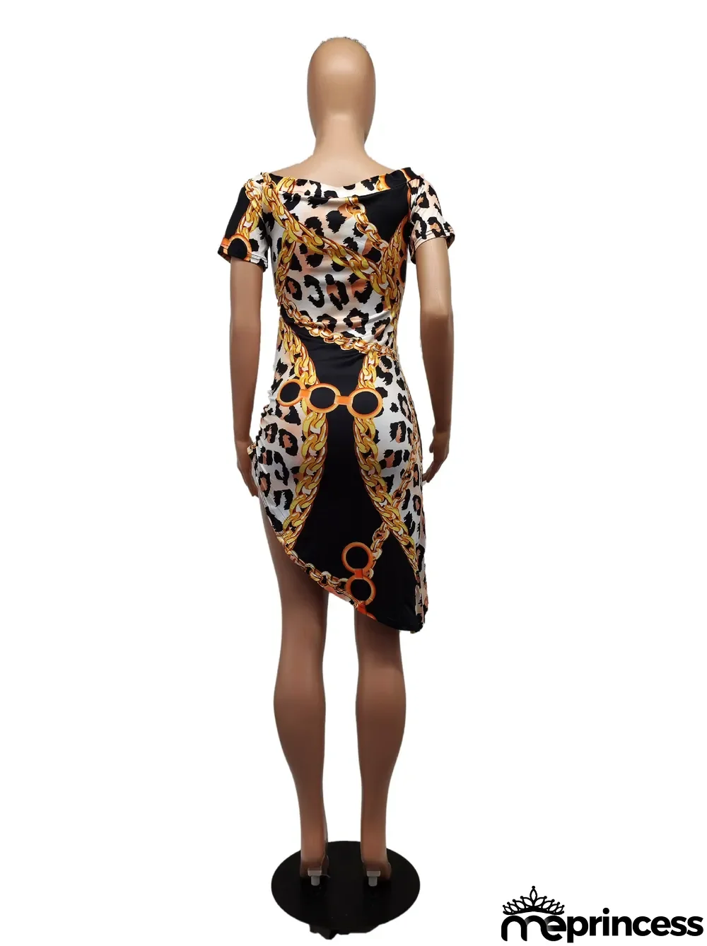 Cute Sexy Fashion Trend Leopard Print Mini Dress