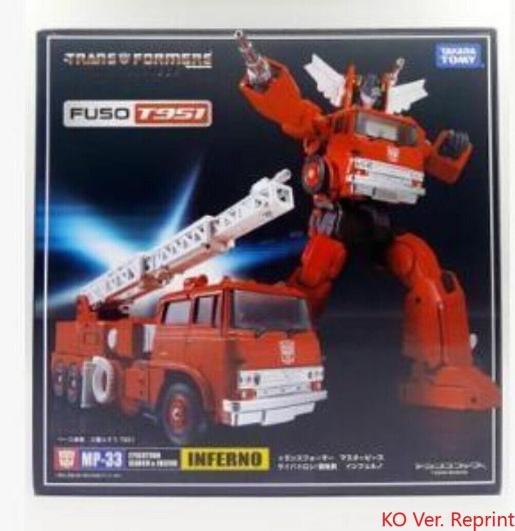 Transformers Masterpiece MP - 33 Inferno (Fuso T951) KO Action Figure Inspired by Takara