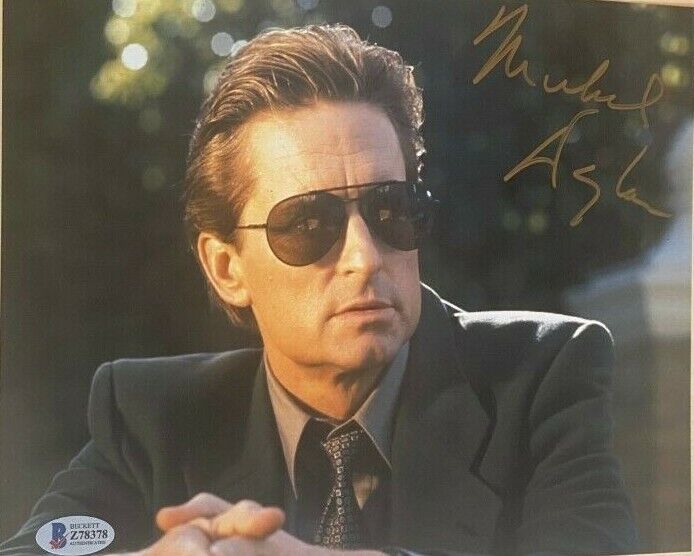 Michael Douglas signed autographed 8x10 Photo Poster painting Basic Instinct Beckett COA