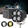 3 Inch LED Pods Work Light Bar White & Yellow 12V-48V Motorcycle Fog Lights 40W