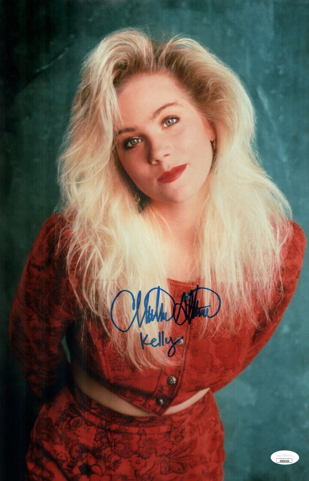 CHRISTINA APPLEGATE Signed MARRIED WITH CHILDREN 11x17 Photo Poster painting Autograph JSA COA